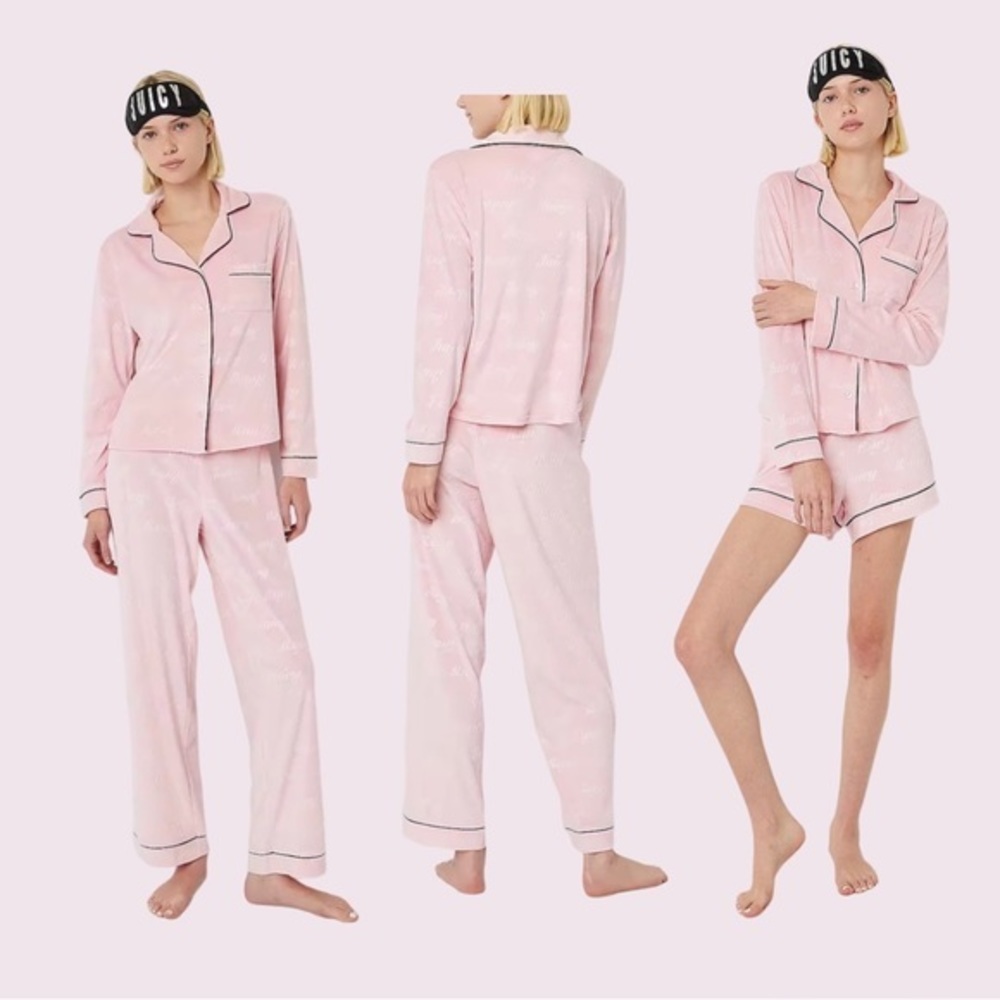 Juicy Couture Light Pink 4PC Pajama Set